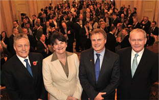Crowd of people in a room